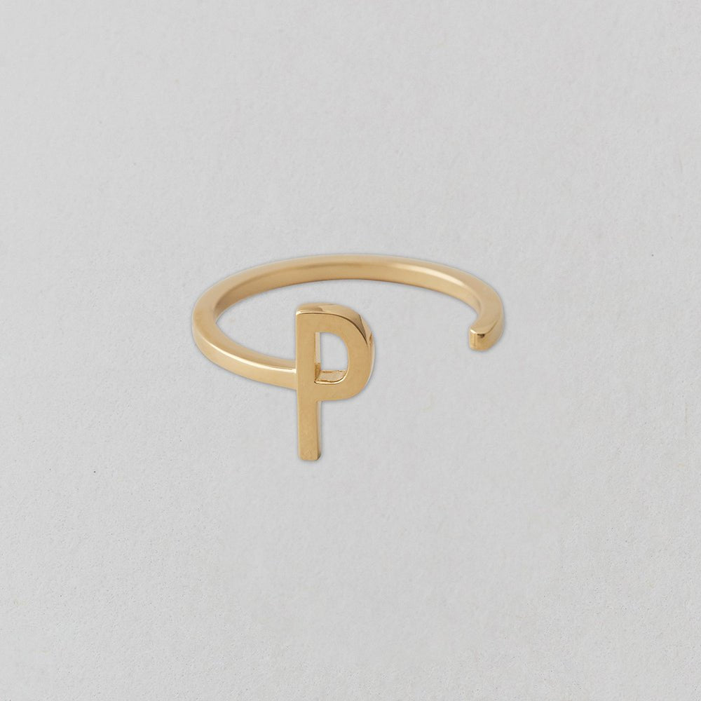 Zlatý prsten Písmeno A - Z - DESIGN LETTERS | Stylové doplňky pro děti a ženy | Lavly.cz