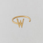 Zlatý prsten Písmeno A - Z - DESIGN LETTERS | Stylové doplňky pro děti a ženy | Lavly.cz