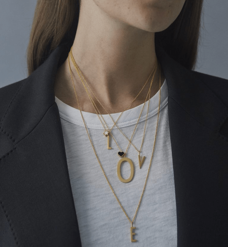 Zlatý řetízek DESIGN LETTERS | Stylové doplňky pro děti a ženy | Lavly.cz