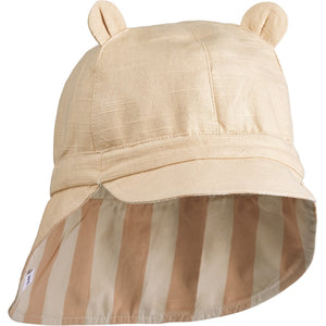 Obojstranný letný klobúk LIEWOOD Gorm Pruhy Pale Tuscany / Sandy
