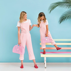 Košík SUNJELLIES Retro Basket Bubblegum Pink - Malý