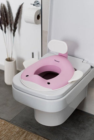 Detské sedadlo na toaletu KINDSGUT Veľryba Ružová